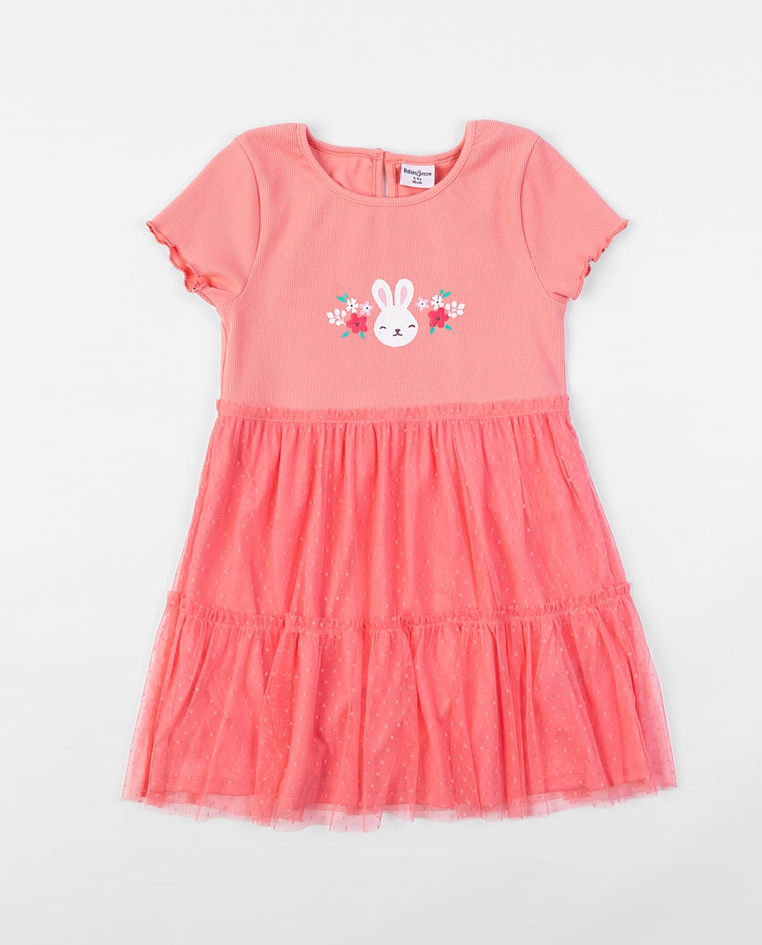 Babies & more Rib Dress With Flock Tiers