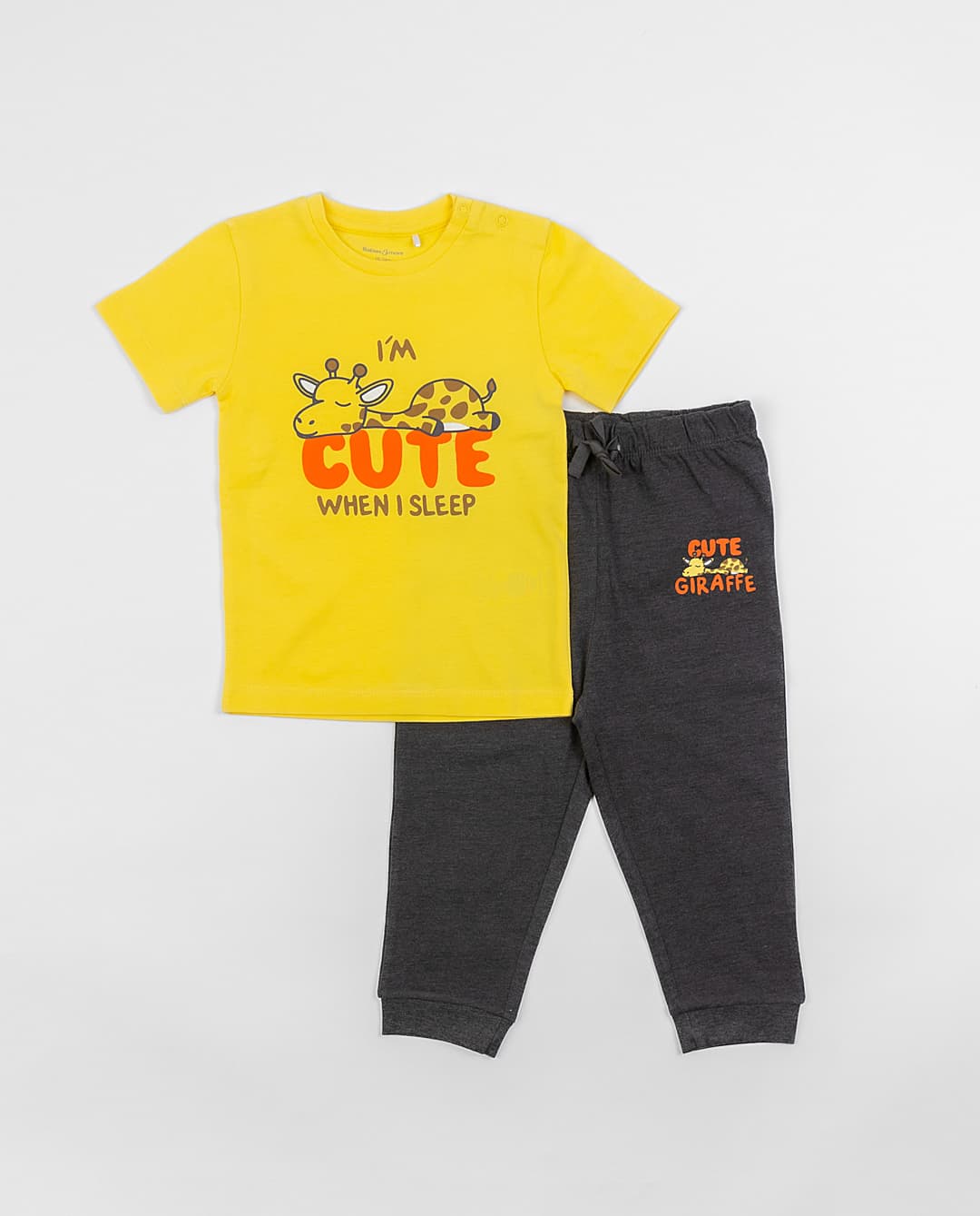 Babies & more Short Sleeve Top & Full Bottom Pyjama Set