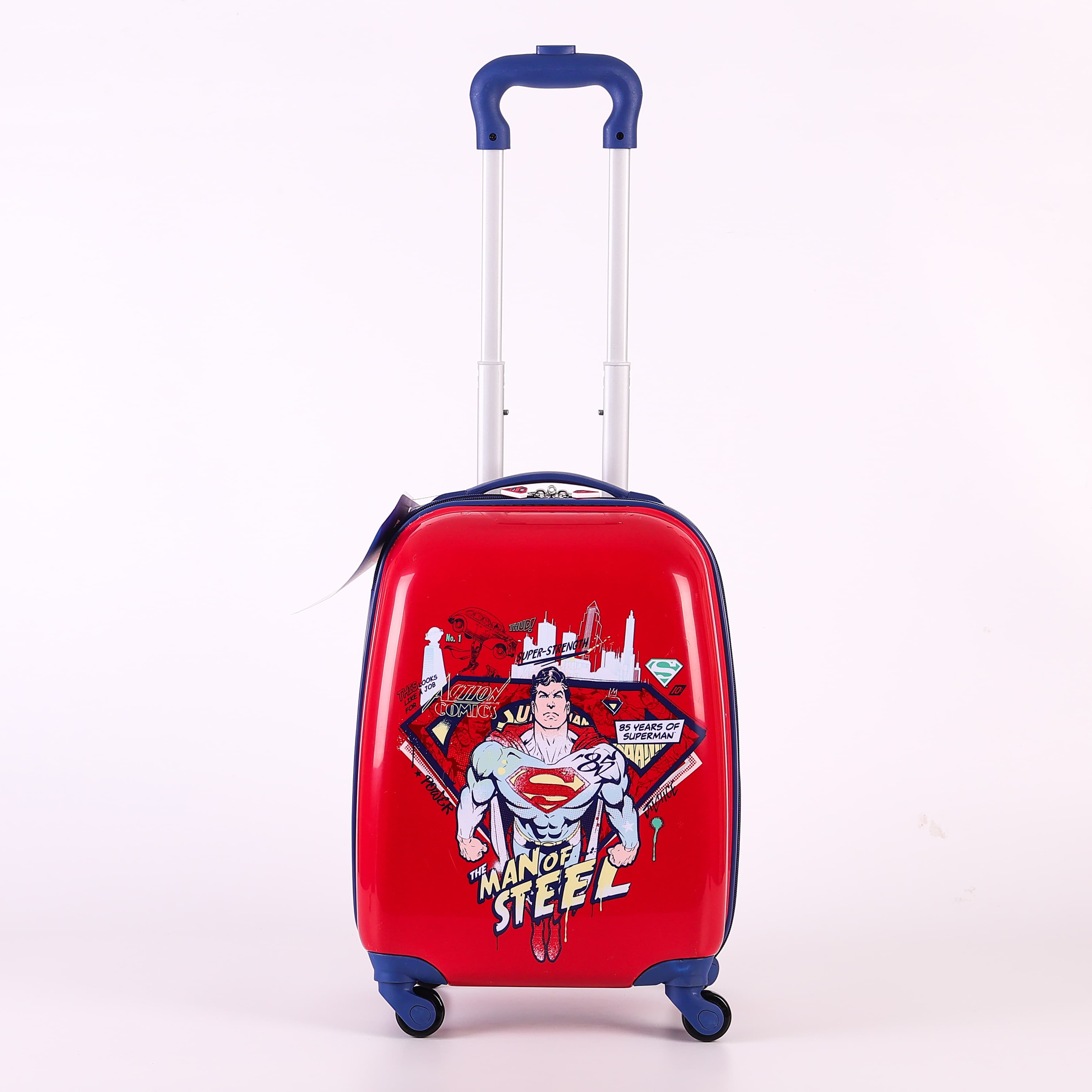 Superman 16" Kids Trolley Case With Reusable Stickers