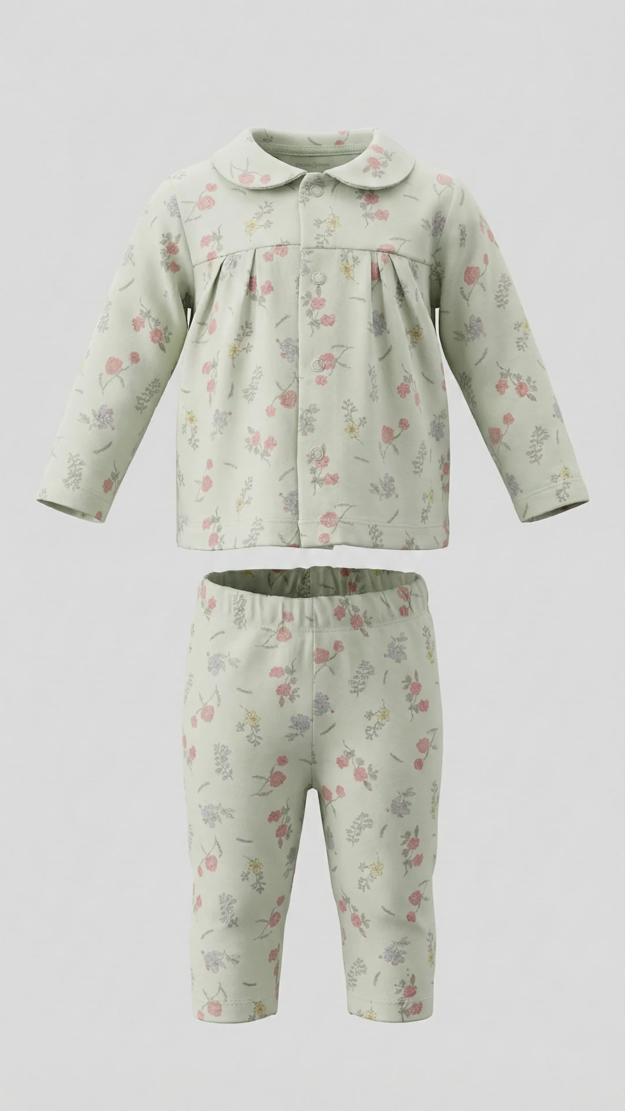 Babies & more Front-Open Long Sleeve Pyjama Set