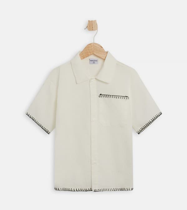 Babies & more Boys Short Sleeves Collar Shirt