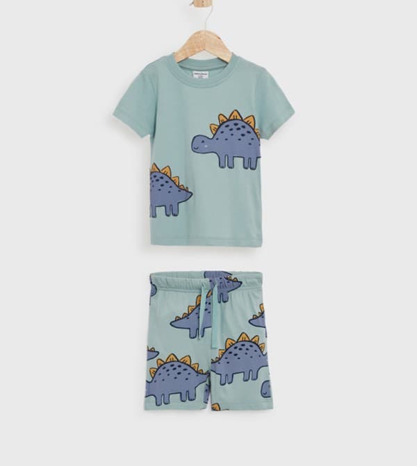 Short Sleeve Top And Shorts Set