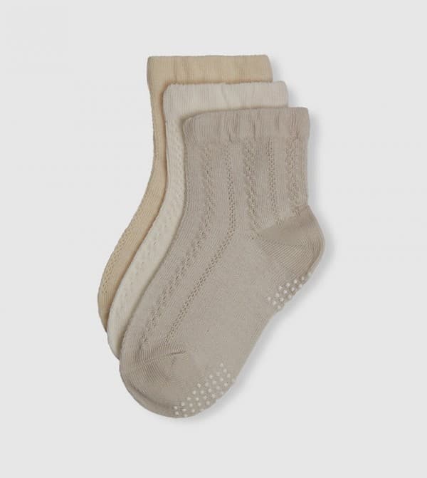 Babies & more Infant Non-Slip Turn-Up Socks – 3-Pack