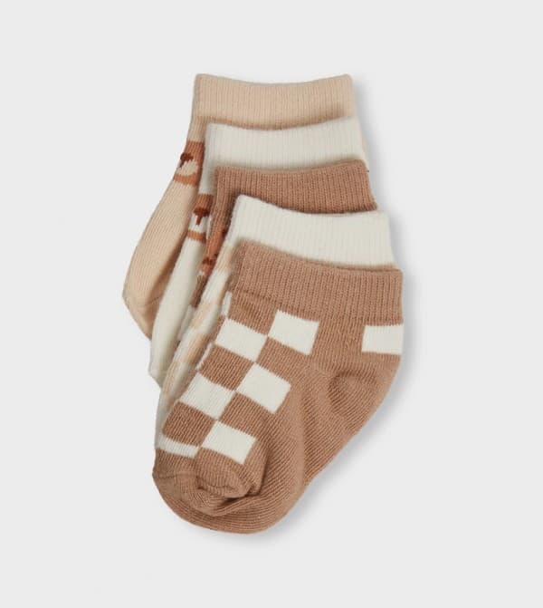5Pack Infant Fashion Ankle Socks Non-Terry
