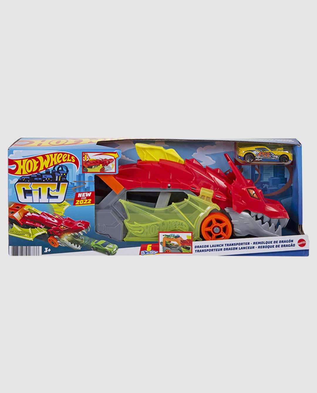 Hot Wheels Dragon Launch Transporter, Multi