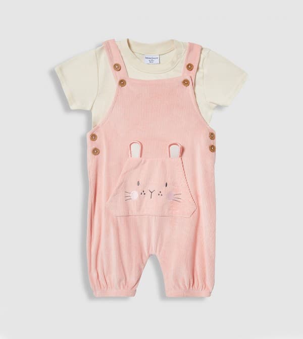 Dungaree Set Short Sleeves