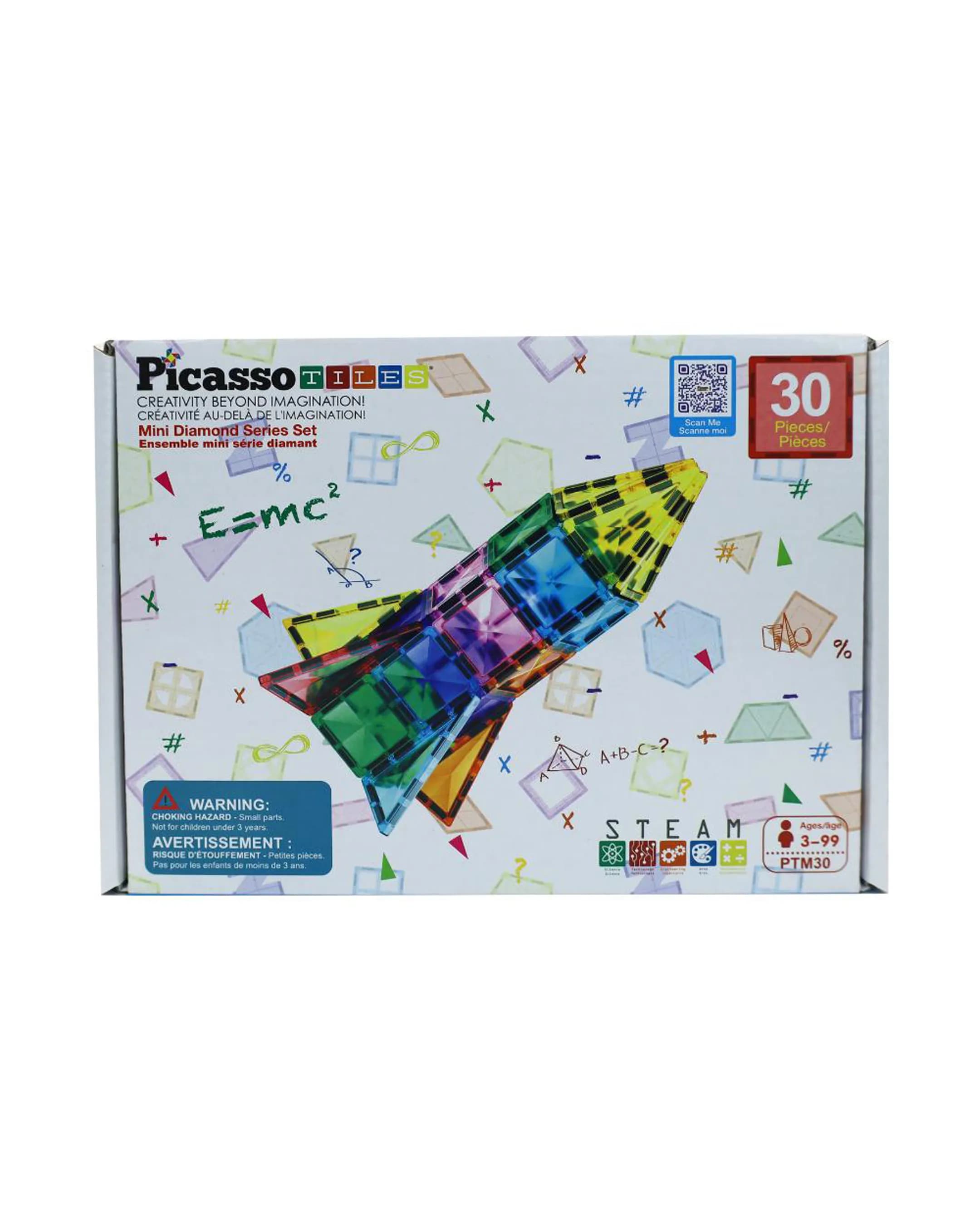 Picasso Magnetic Mini Diamond Rocket Set – 30 Pcs