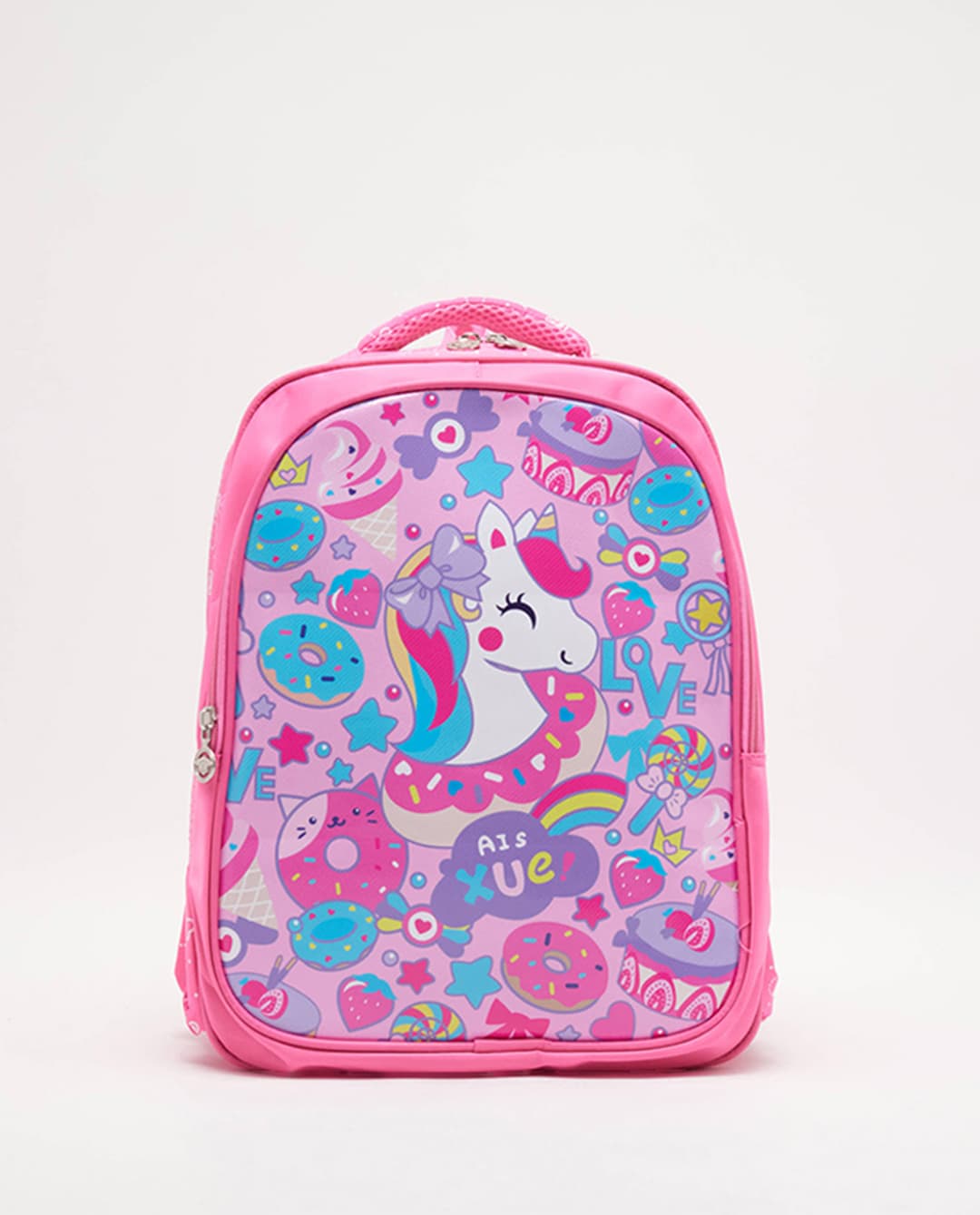 R&B Kids Unicorn Printed School Backpack Pink 15"