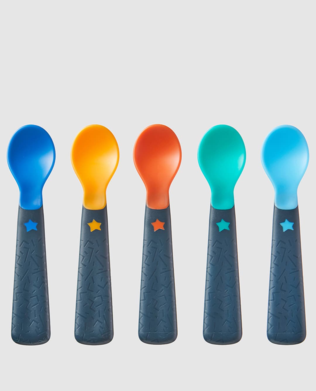 Tommie Tippee Easi Grip Self Feeding Spoon, 6 M+ ( Pack Of 5)